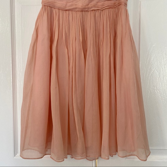 J. Crew Arabelle Silk Chiffon Dress Sz Petite 0 - Picture 3 of 5